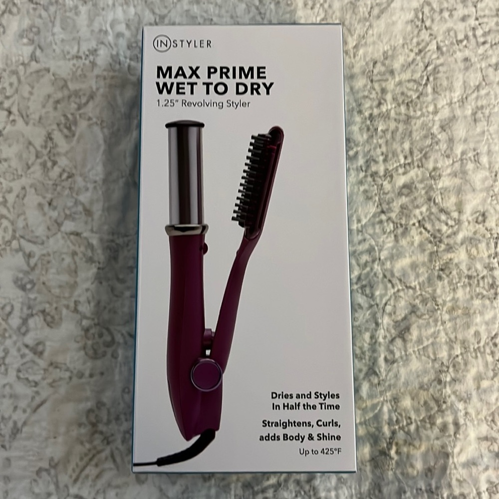 BNWT Max Prime Wet to Dry styling iron buy IN STYLER.